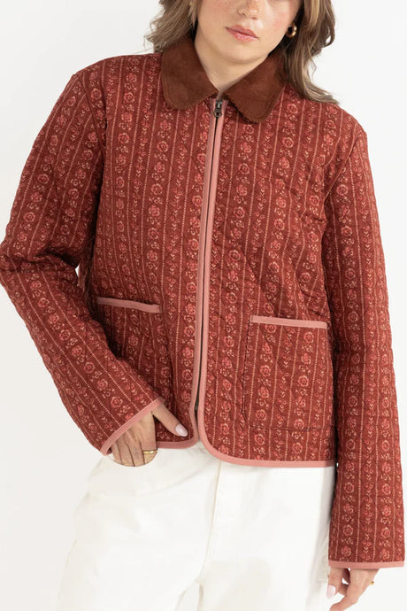 Vintage Floral Quilted Jacket