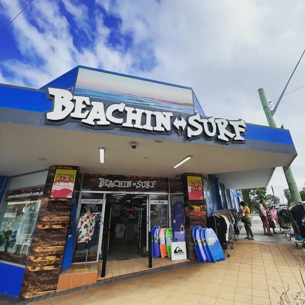 The Beachin Surf shopfront on Main Road, Toukley