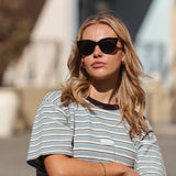 Allure - Gloss Black Gold Temple With Grey Polar lens