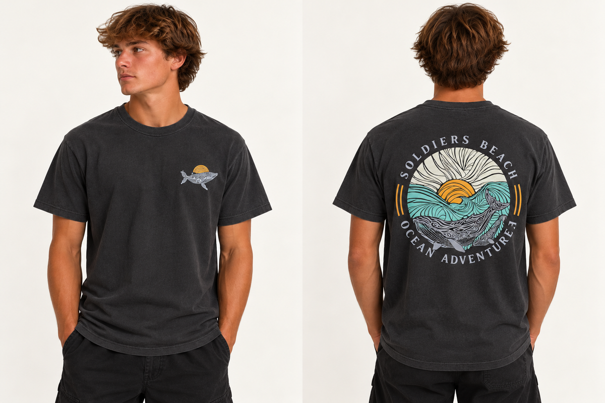 Whales - Beachin Surf T-Shirt