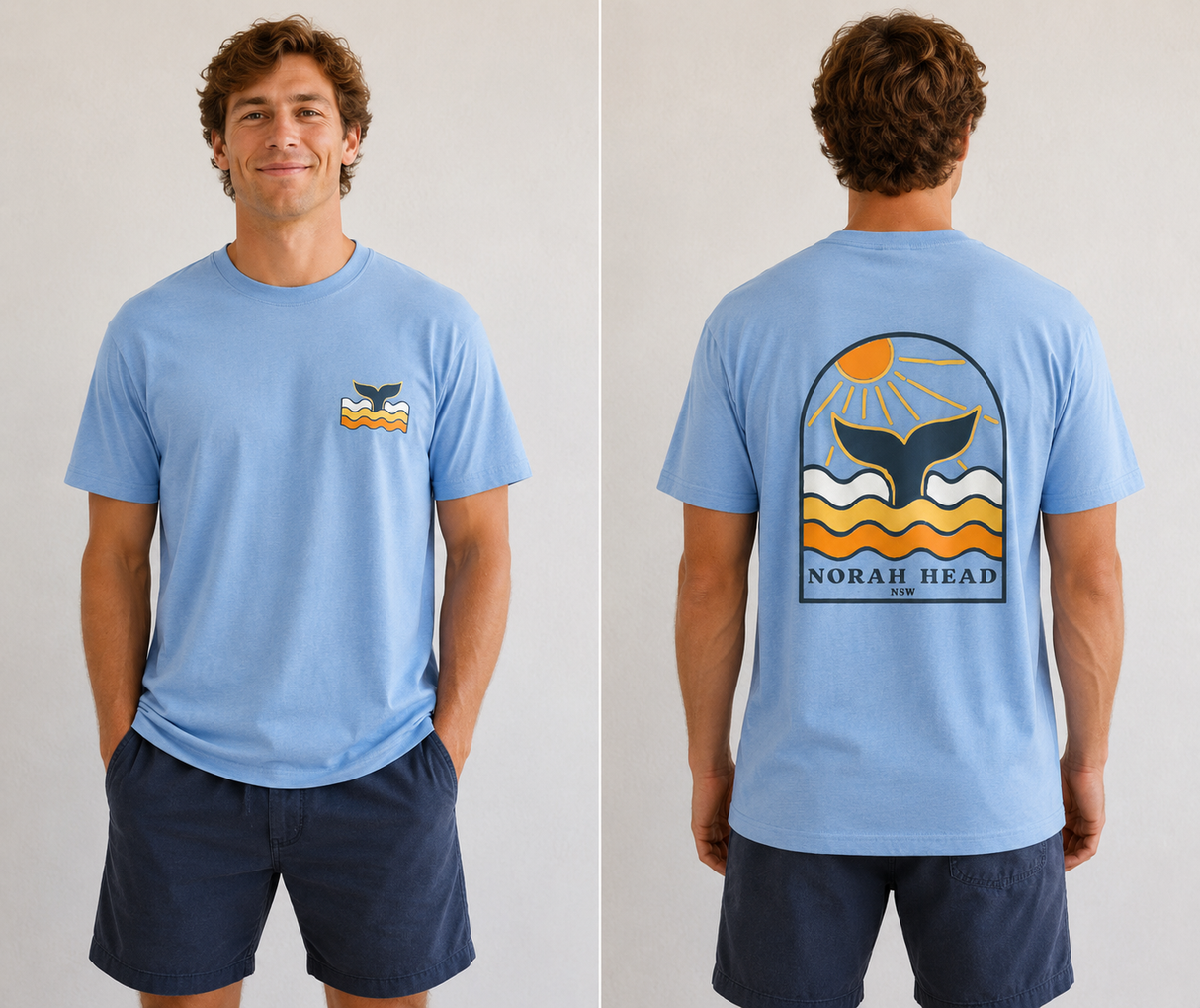 Whale Tail - Norah Head Mens T-Shirt