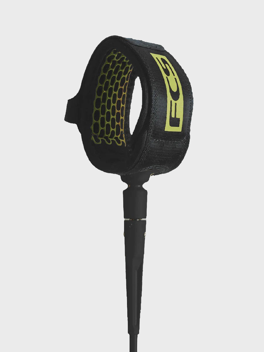 FCS 5ft Comp Essential Leash Coal/Lime