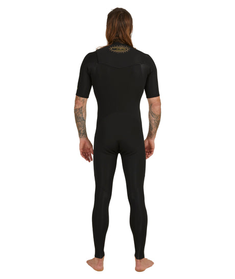 Mens 2/2mm Everyday Sessions Short Sleeve Chest Zip