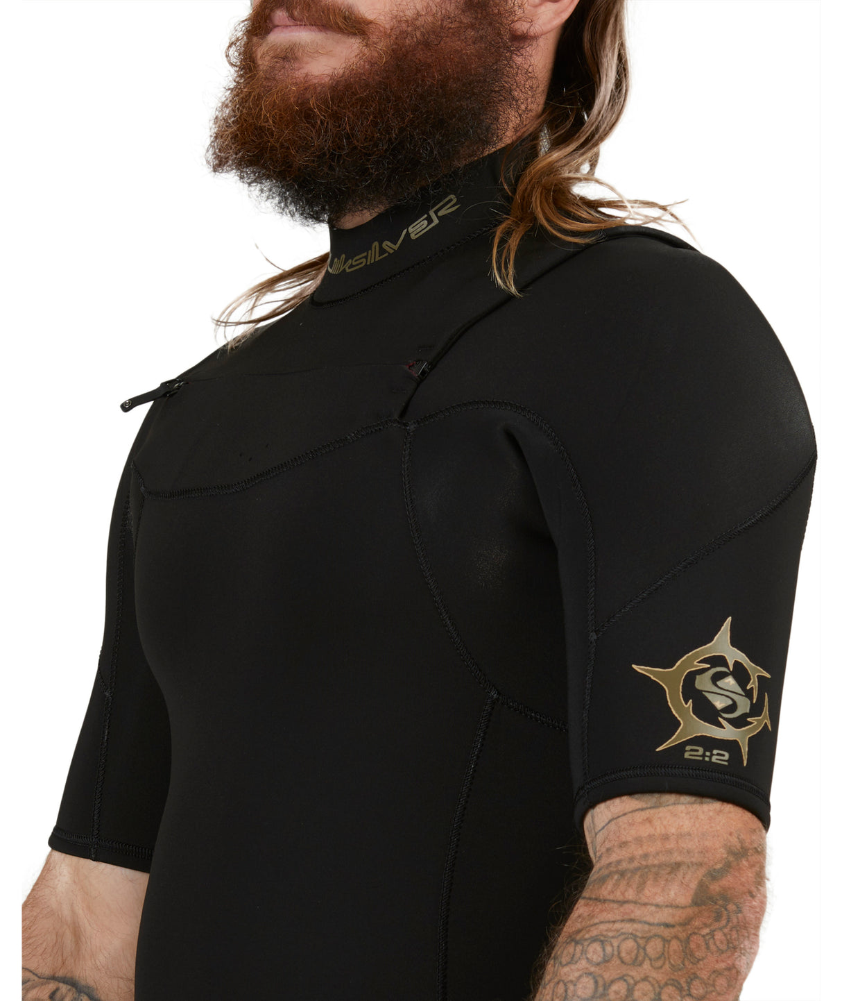 Mens 2/2mm Everyday Sessions Short Sleeve Chest Zip