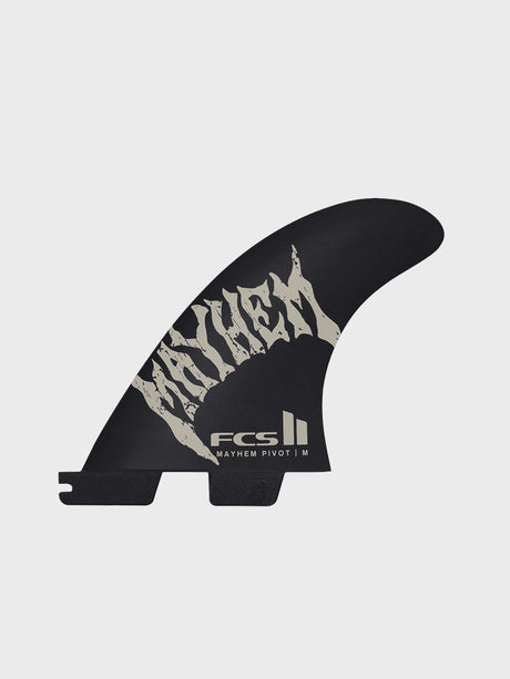 FCS II Mayhem Pivot PC Carbon Tri Fins Sand