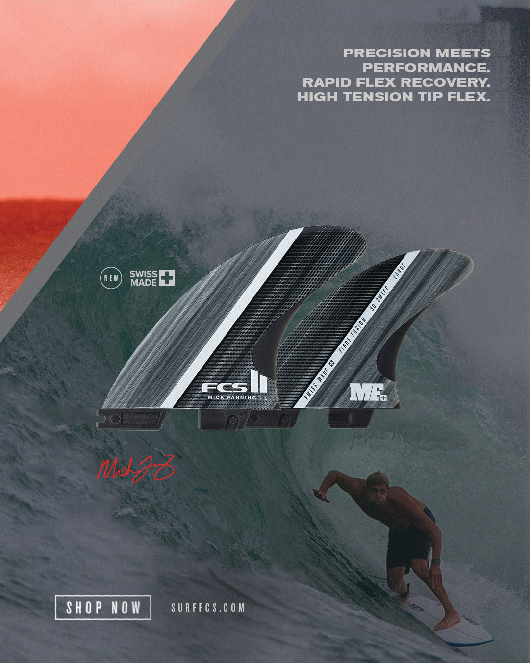 FCS II MF Glass Fibre Fusion Tri Fins
