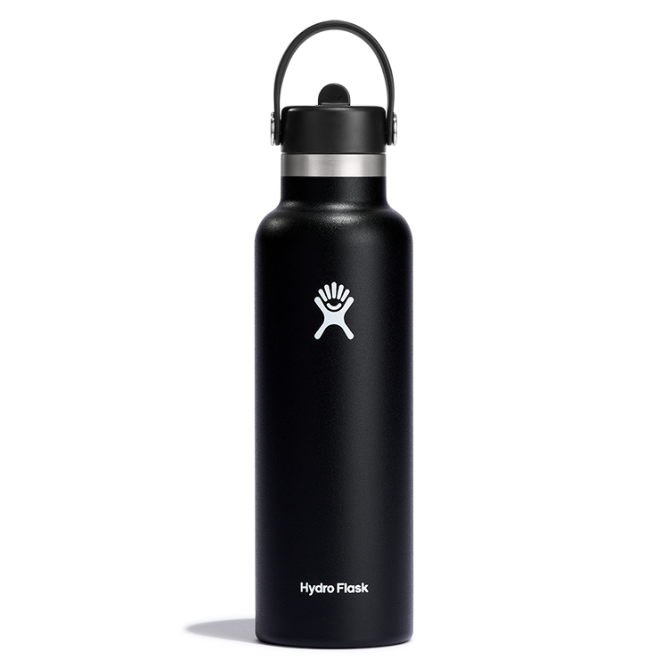 Hydro Flask 21Oz  Flex Straw Cap Bottle - Black