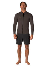 Solid Sets 2Mm Front Zip Jacket