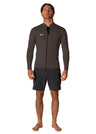Solid Sets 2Mm Front Zip Jacket