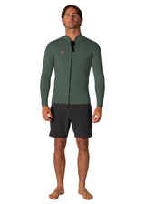 Solid Sets 2Mm Front Zip Jacket