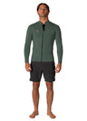 Solid Sets 2Mm Front Zip Jacket