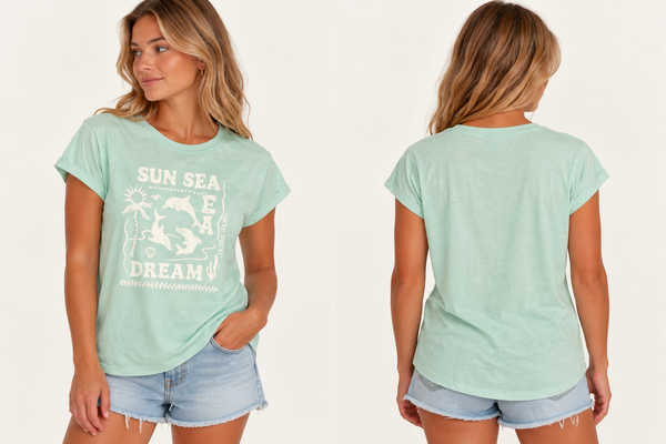 Dolphine Dream - Soldiers Beach Womens T-Shirt
