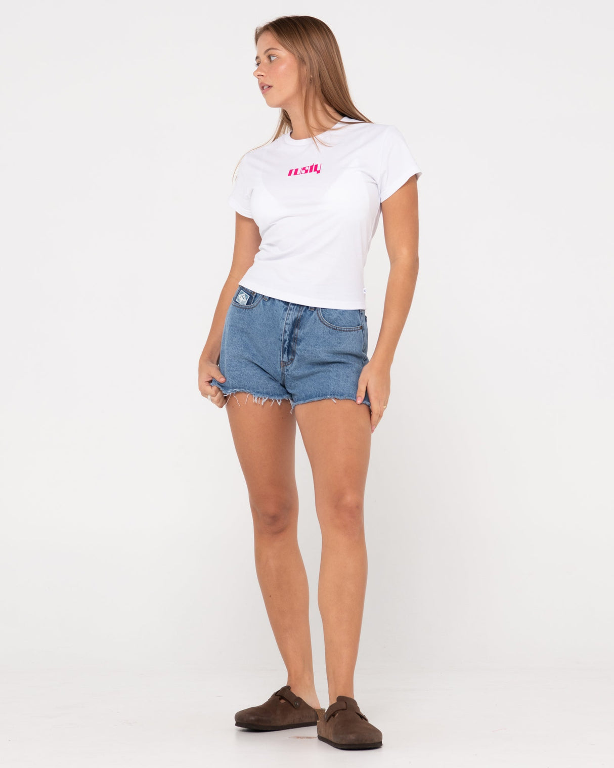 Penny Kick Flare Denim Short