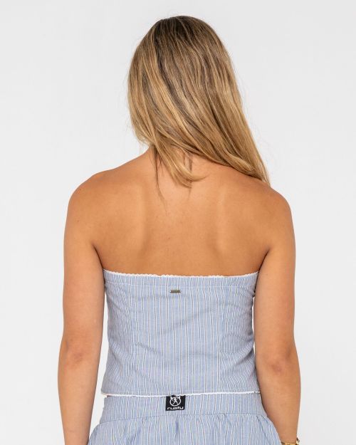 Mandy Stripe Button Up Top