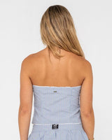 Mandy Stripe Button Up Top