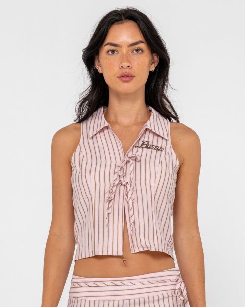 Rhysand Stripe Tie Top