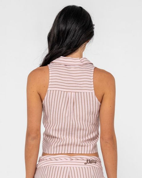 Rhysand Stripe Tie Top
