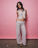 Rhysand Stripe Tie Top