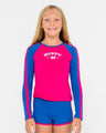 Contrast Rashie And Shorts Set Girls