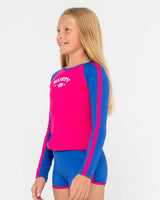 Contrast Rashie And Shorts Set Girls