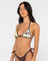 La Cabana Contrast Tri Bikini Top