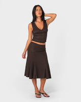 Roma Low V Lace Top