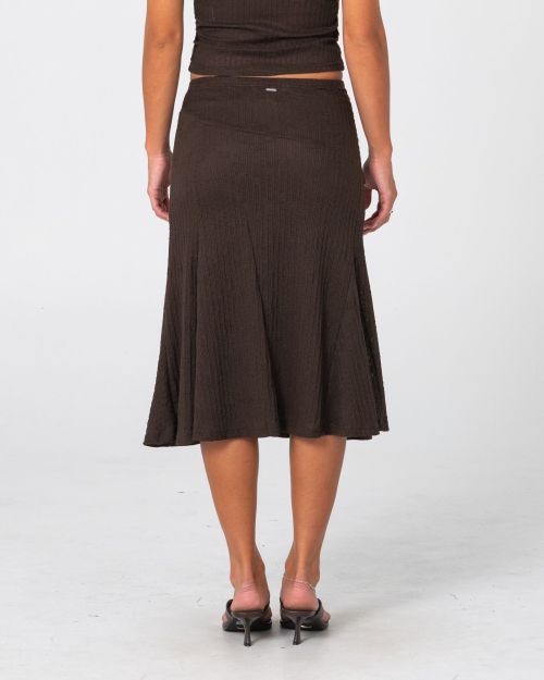 Roma Low Rise Lace Midi Skirt