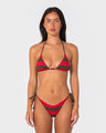 Rack City Contrast Triangle Bikini Top