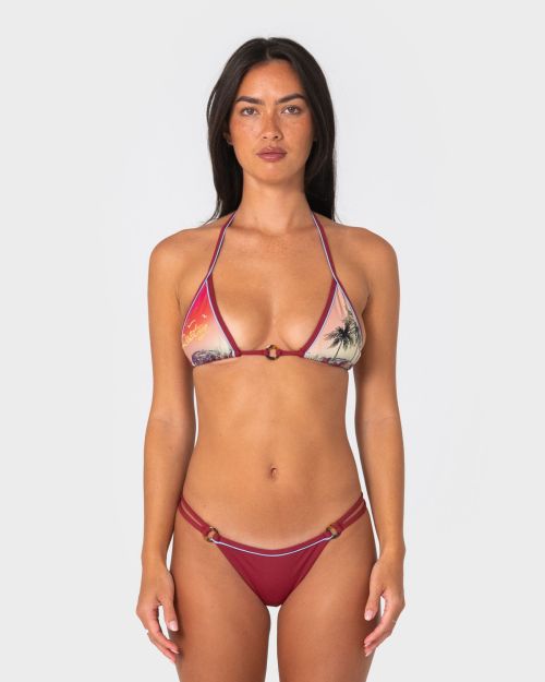 La Cabana Contrast Tri Bikini Top