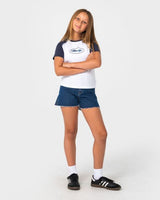 Tuff Raglan Girls Baby Tee