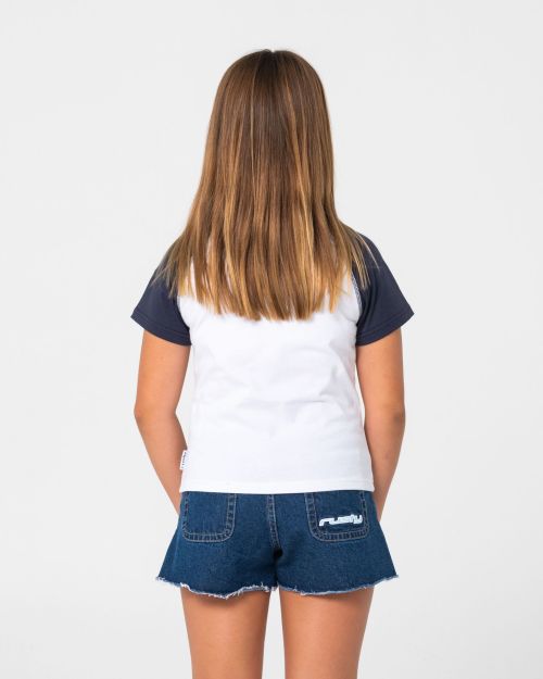 Tuff Raglan Girls Baby Tee