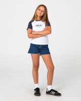 Girls Penny Kick Flare Denim Short