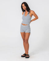 Bodhi Stripe Toweling Booty Short