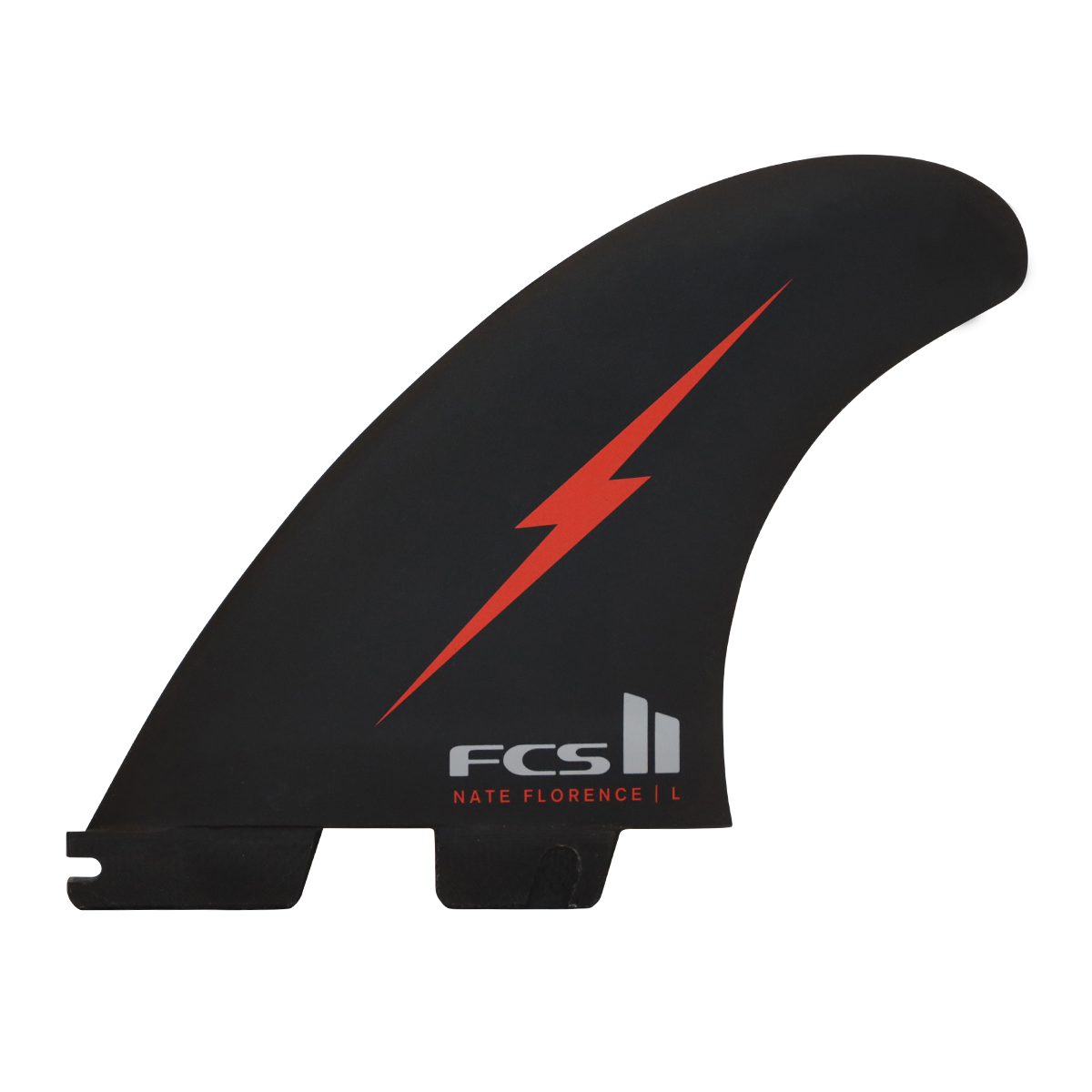 FCS II Nathan Florence PC Tri Fins - Red Bolt