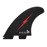 FCS II Nathan Florence PC Tri Fins - Red Bolt