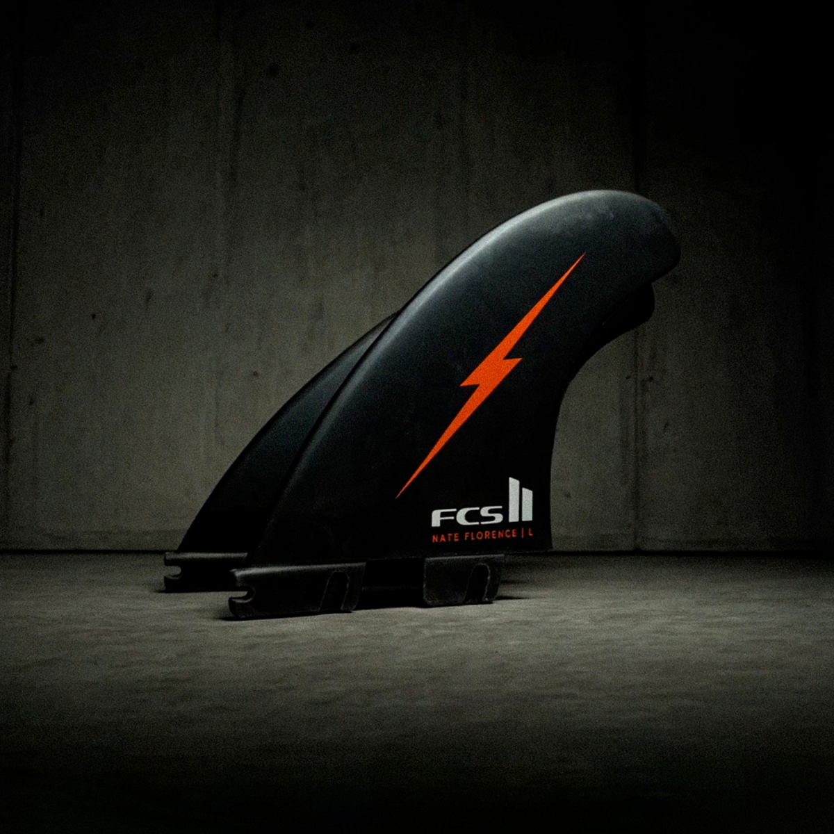 FCS II Nathan Florence PC Tri Fins - Red Bolt