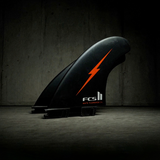 FCS II Nathan Florence PC Tri Fins - Red Bolt