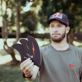 FCS II Nathan Florence PC Tri Fins - Red Bolt