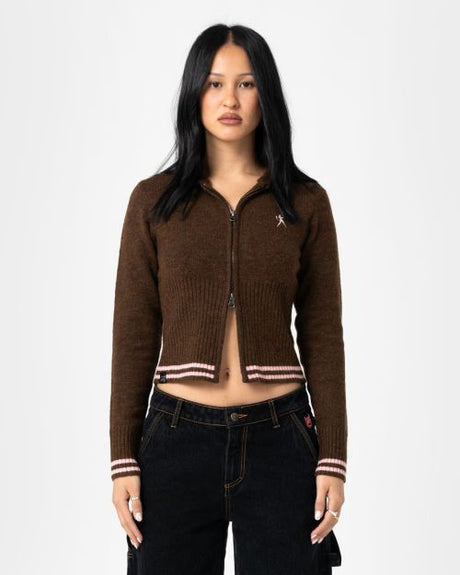 Devil Girl Knitted Zip Through