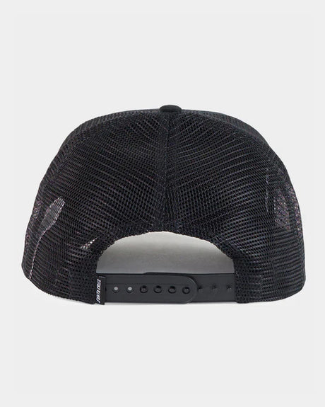 Oval Check Flame Dot Trucker Cap