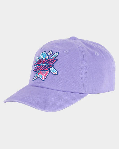 Crystal Stack Girls Dad Cap Lavender