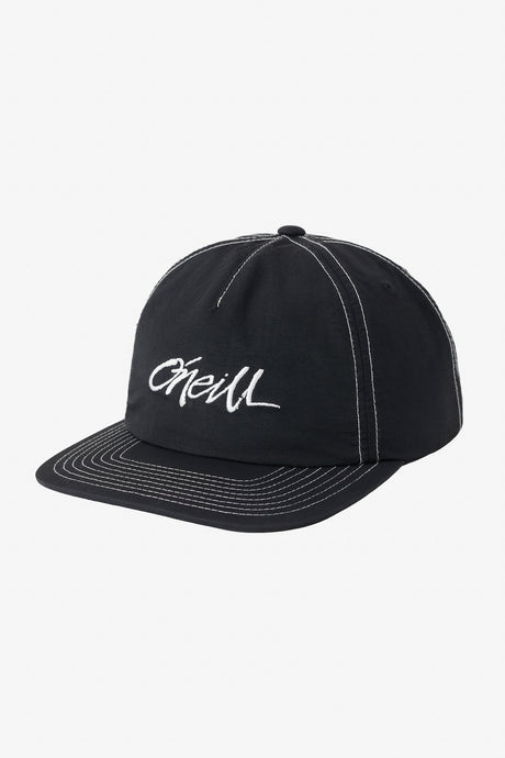 O'Neill Flint Nylon Snapback Hat Black
