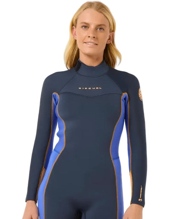Rip Curl Womens Dawn Patrol 3/2 Back Zip Steamer Wetsuit