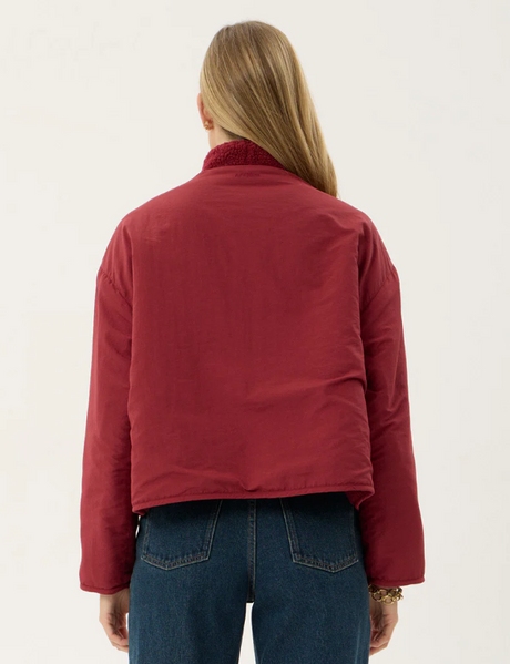 Berlin - Reversible Polar Fleece Jacket - Burgundy