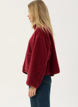 Berlin - Reversible Polar Fleece Jacket - Burgundy