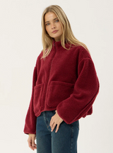 Berlin - Reversible Polar Fleece Jacket - Burgundy