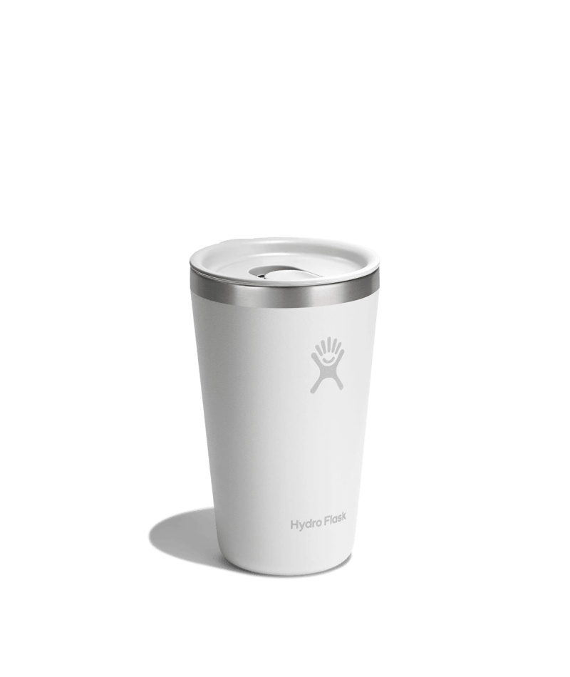 Hydroflask 16oz All Around Tumbler Press-In Lid - White