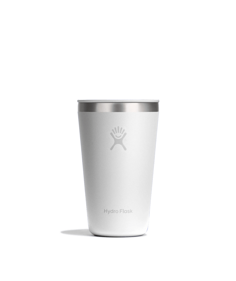 Hydroflask 16oz All Around Tumbler Press-In Lid - White