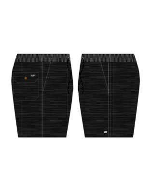 Mens Slub Elastic 21" Shorts