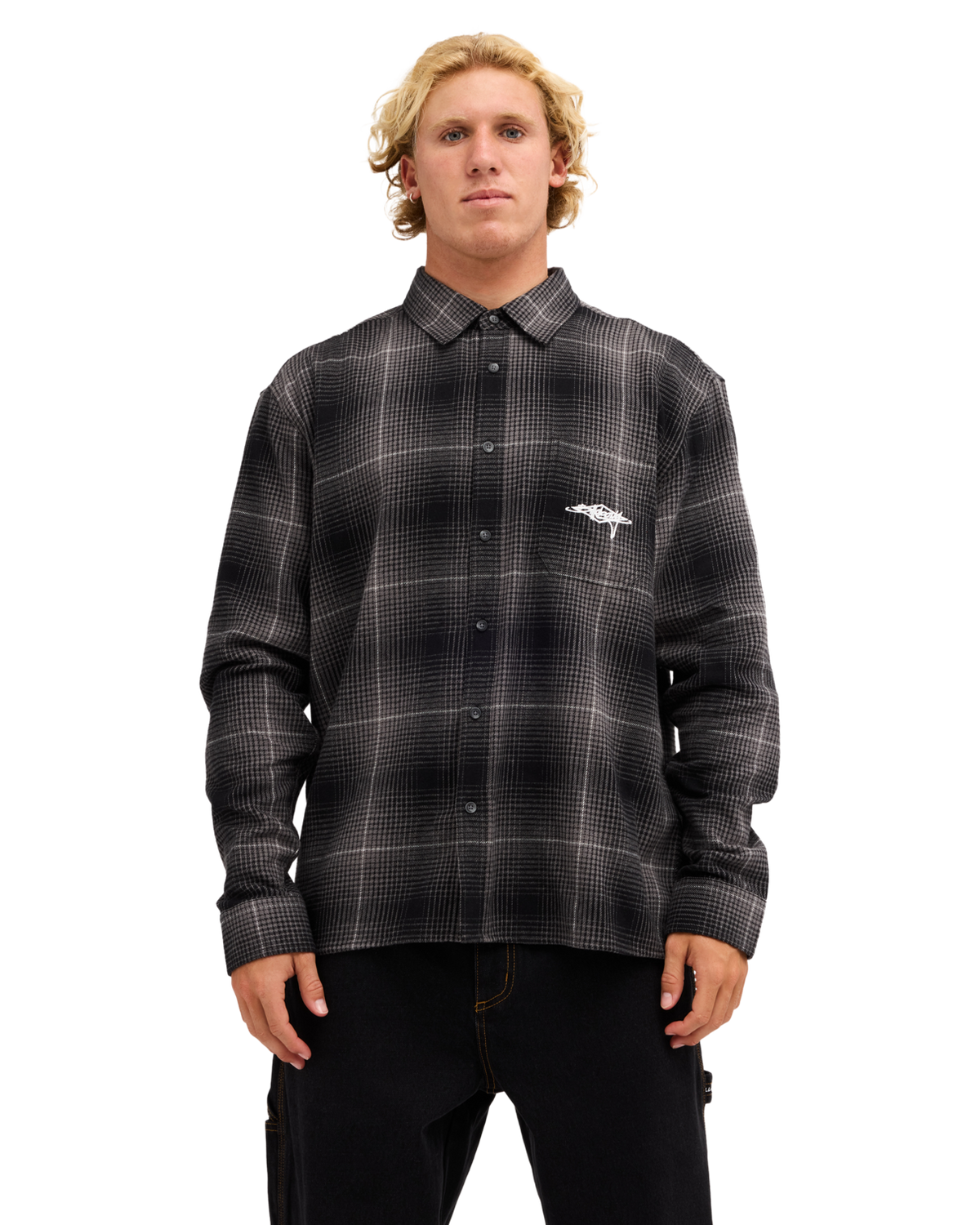 Script Diamond Flannel